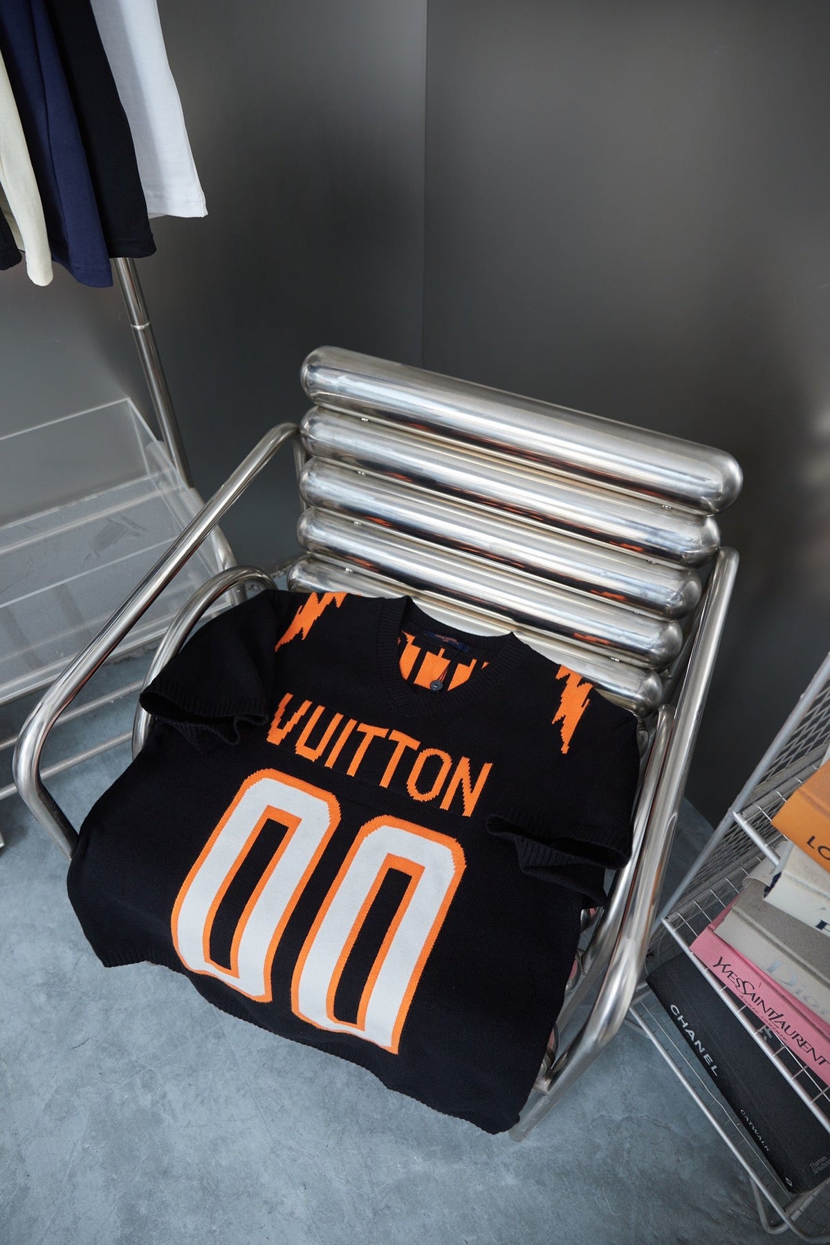 High quality embroidered knitted t-shirt