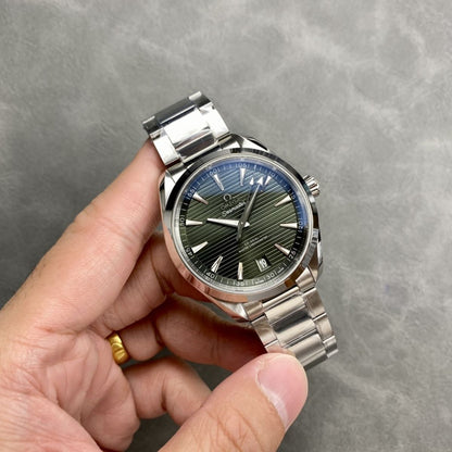 Celestial Aqua Sport 150M 41mm Steel On Steel Green Teak Dial 6503