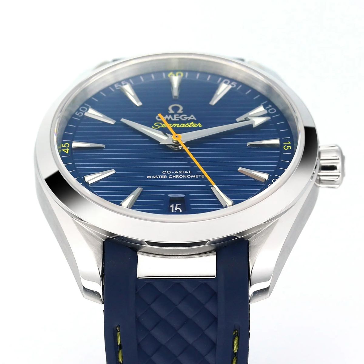 Celestial Aqua Sport 150M 41mm Steel On Rubber Strap Blue Dial 9293