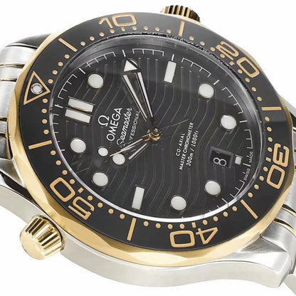 Celestial Seafarer Diver 300M 42mm Steel Yellow Gold On Steel Black Dial 6971