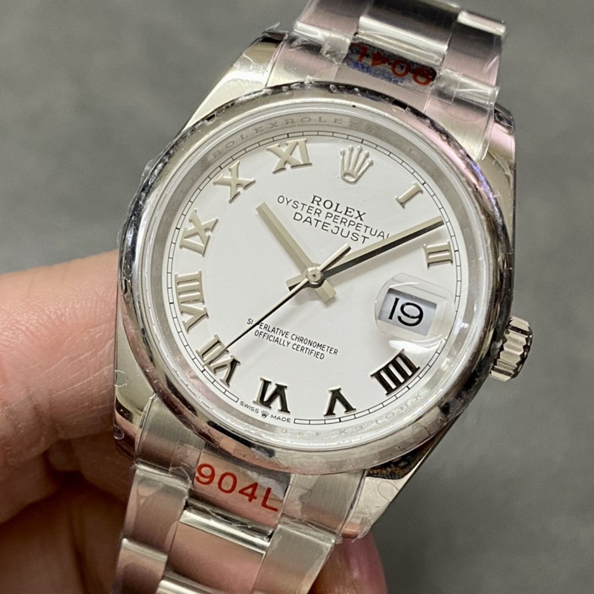 [Super Clone] Regency Classic Date 36 mm Timeless Domed Bezel White Dial 126200 8415