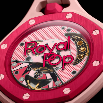 Swiss Pop Art Otto Rosso Ceramic Watch 6415