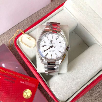 Celestial Aqua Sport 150M 42mm Steel On Steel Silver Dial 8552