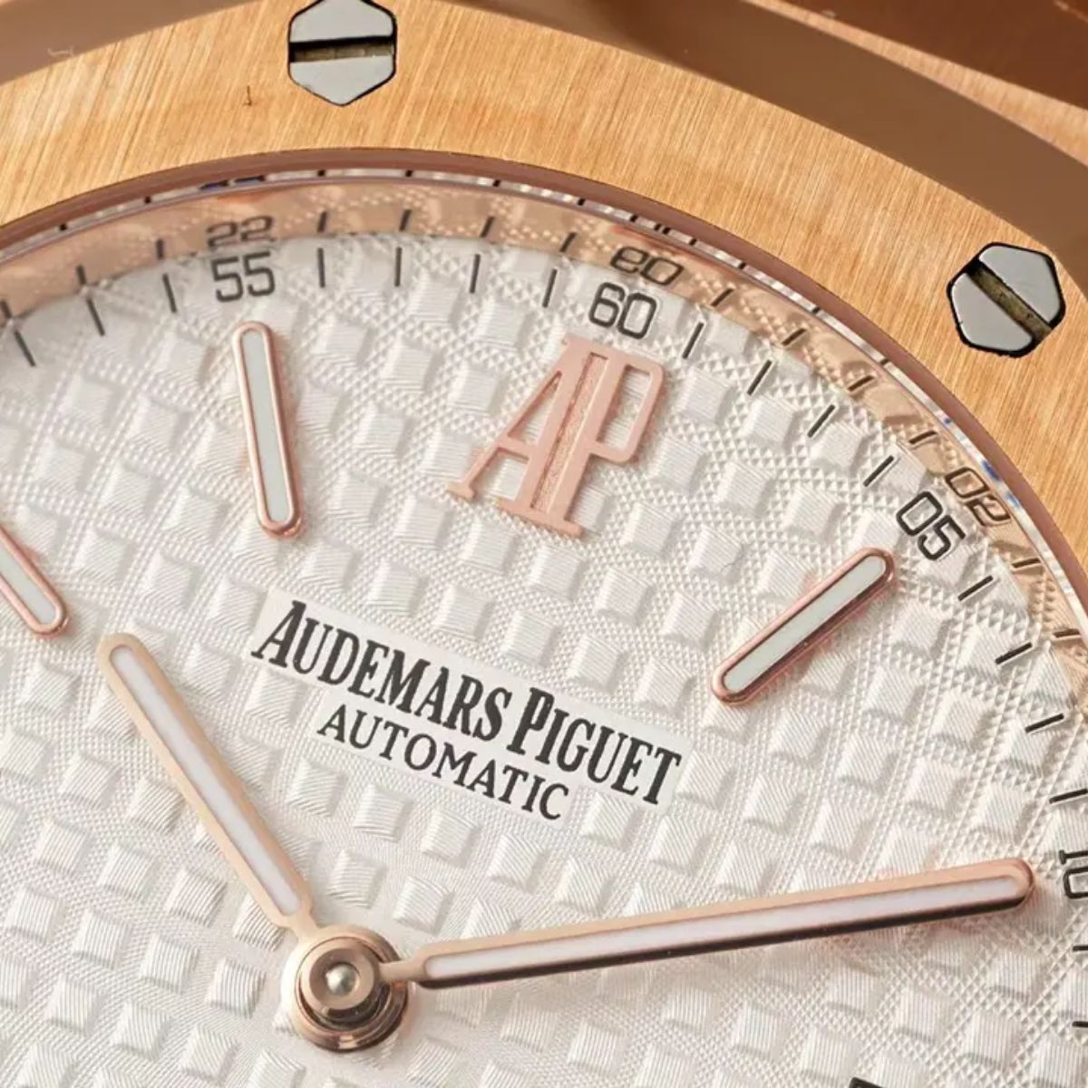 Prestige Atelier Octagon Sport 39mm White Dial Rose Gold 4858