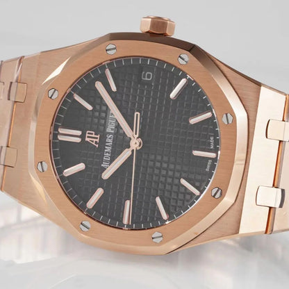 [Super Clone] Prestige Atelier Octagon Sport 41mm Black Dial Rose Gold 3379