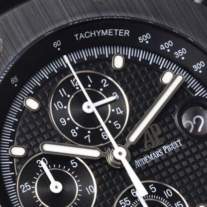 [Super Clone] Prestige Atelier Coastal Sport Chronograph 42mm Black Dial Black Ceramic 6842