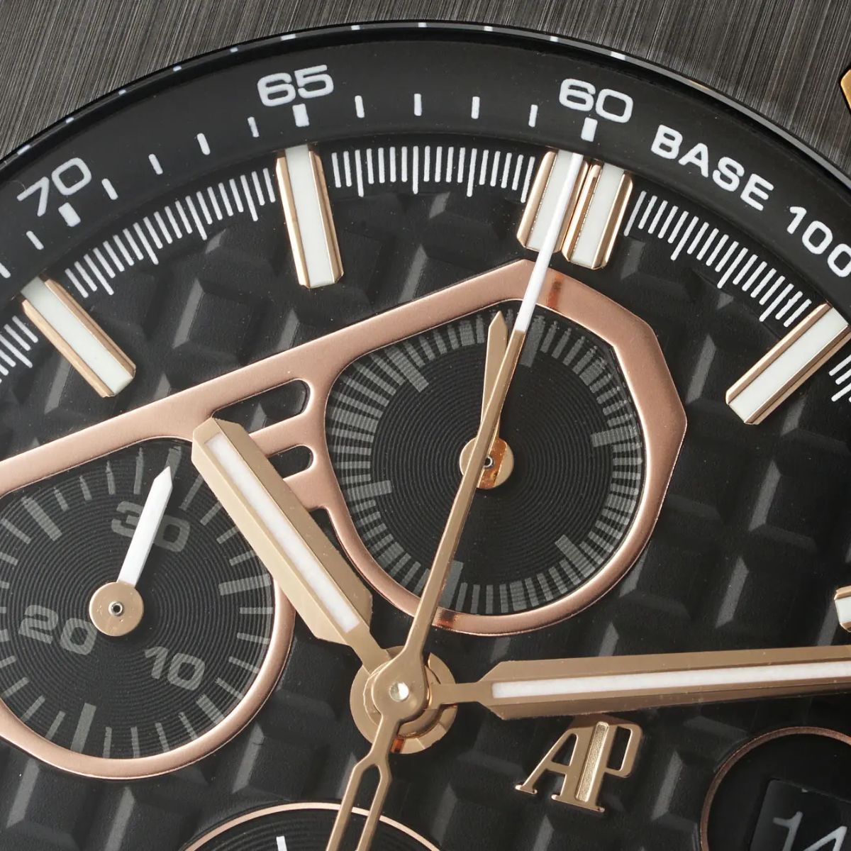 [Super Clone] Prestige Atelier Coastal Sport Chronograph 44mm Black Dial Black Ceramic Rose Gold 2142