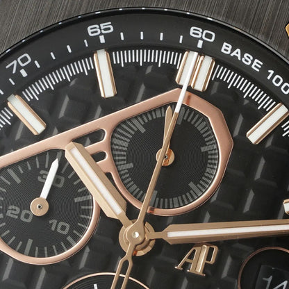 Prestige Atelier Coastal Sport Chronograph 44mm Black Dial Black Ceramic Rose Gold 3188