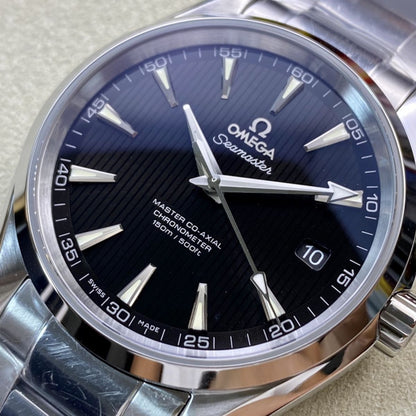 Celestial Aqua Sport 150M 39mm Steel On Steel Black Dial 8001