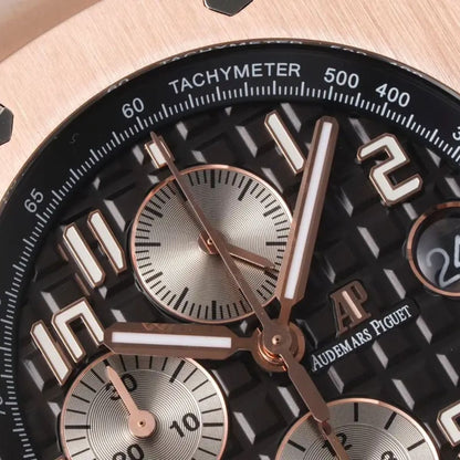 Prestige Atelier Coastal Sport Chronograph 42mm Black Dial Rose Gold 3201