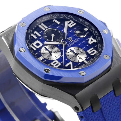 [Super Clone] Prestige Atelier Coastal Sport Chronograph 44mm Blue Dial Black Ceramic 5272