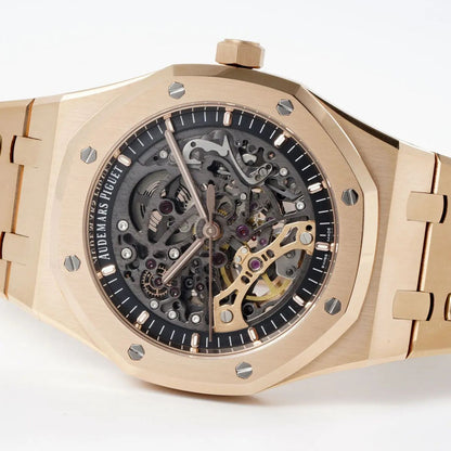 Prestige Atelier Octagon Sport Double Balance Wheel Openworked 41mm Skeleton Dial Rose Gold 4501
