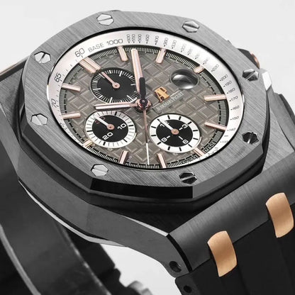 Prestige Atelier Coastal Sport Chronograph 44mm Grey Dial Black Ceramic Rose Gold 1178