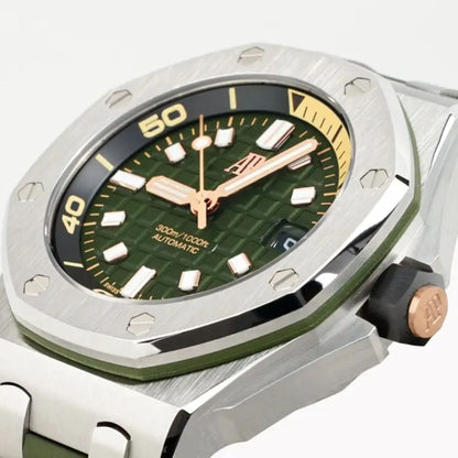 [Super Clone] Prestige Atelier Coastal Sport Diver 42mm Green Dial Stainless Steel 9044