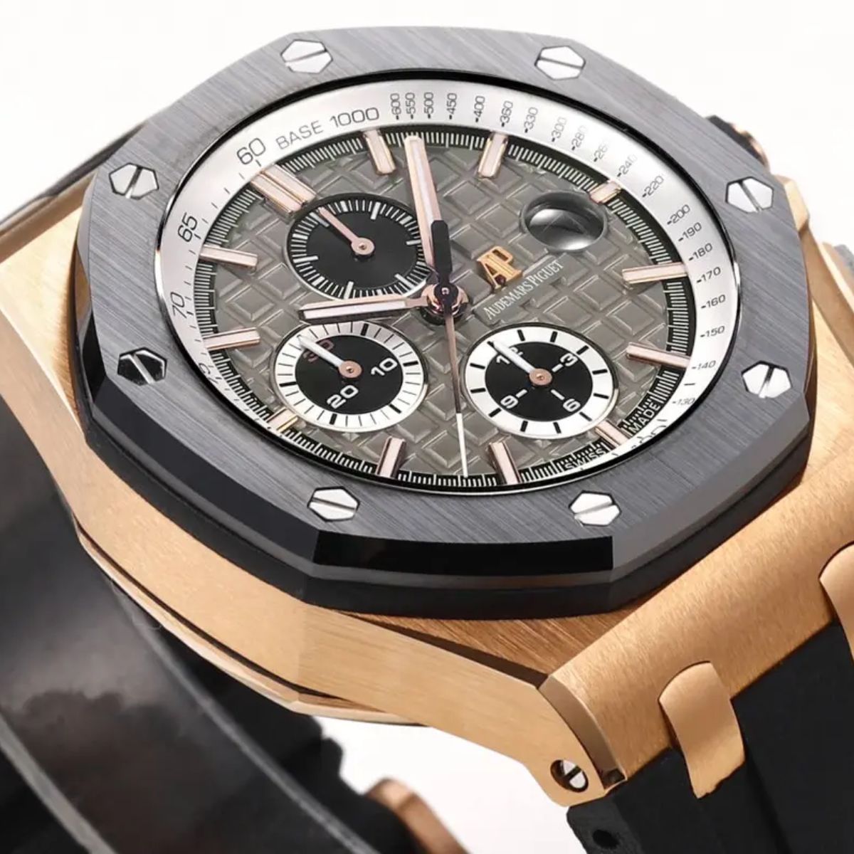 [Super Clone] Prestige Atelier Coastal Sport Chronograph 44mm Grey Dial Rose Gold 8403