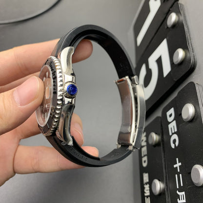 Regency Marine Master 42 mm Rubber Black ceramic Bezel Bright black Dial 226659 6195