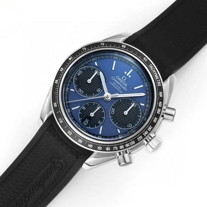 Celestial Racing Chronograph 40mm Steel On Rubber Strap Blue Dial 3198