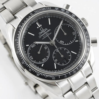 Celestial Racing Chronograph 40mm Steel On Steel Black Dial 8266