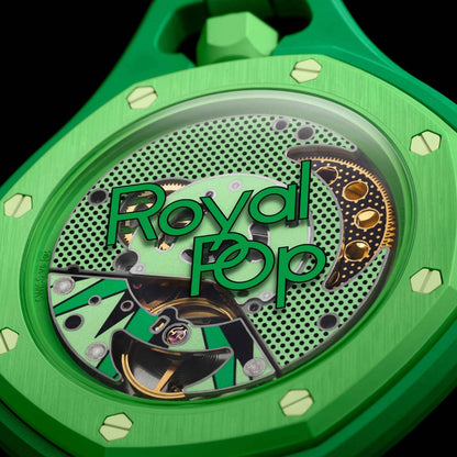 Swiss Pop Art Green Eight Ceramic Watch 5212