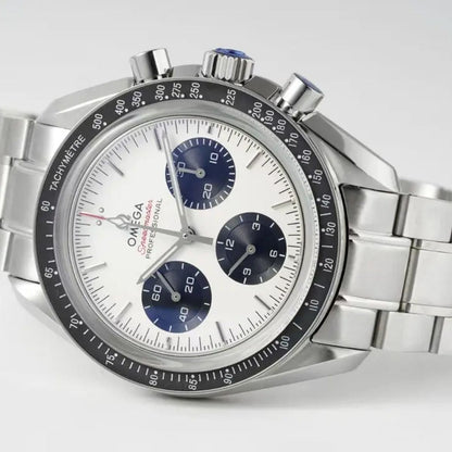 Celestial Moon Chronograph Professional 42mm Steel On Steel Silver Dial 7486
