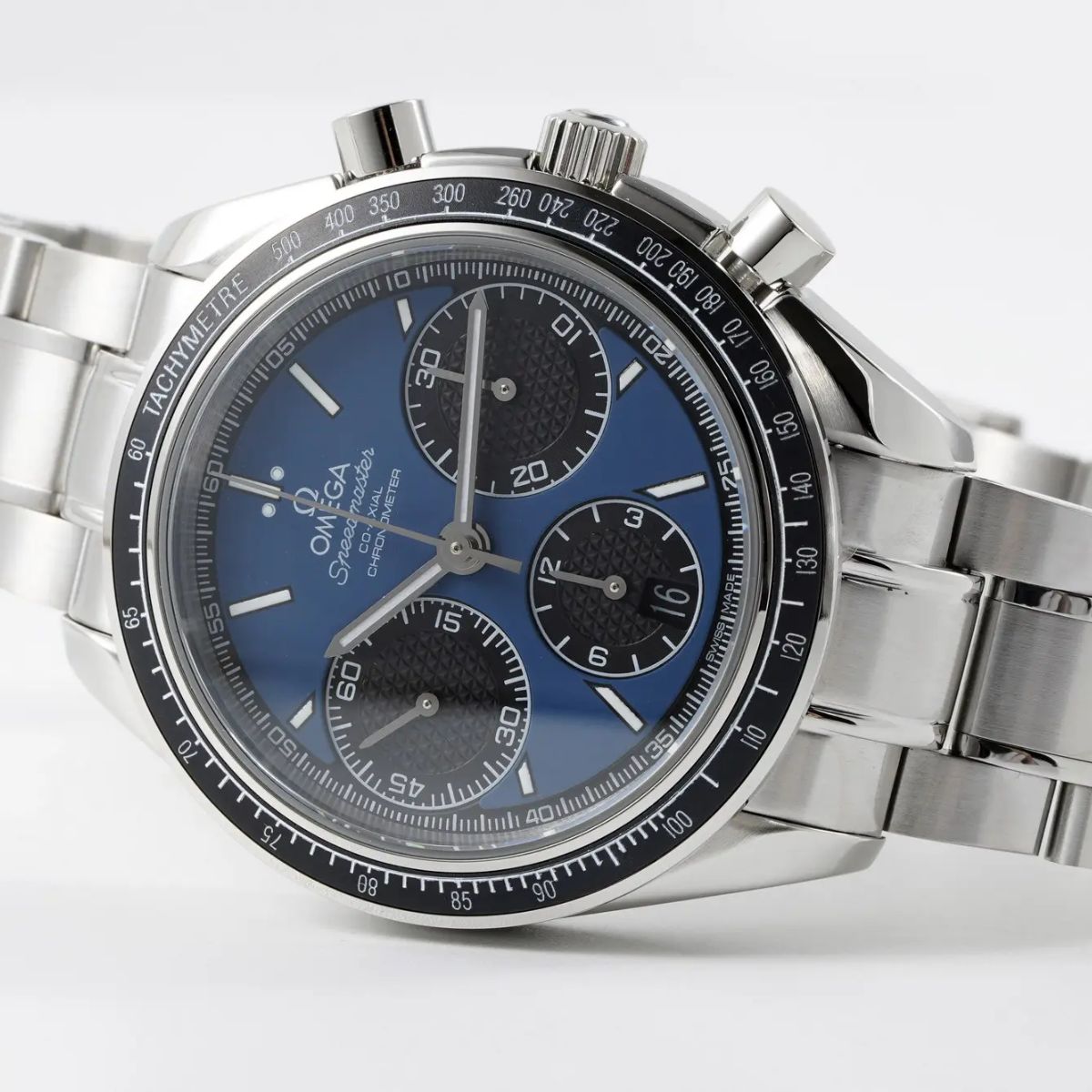 Celestial Racing Chronograph 40mm Steel On Steel Blue Dial 3250