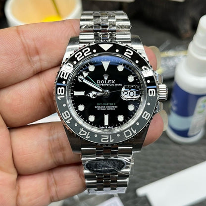 [Super Clone] Regency Traveller Traveller 40 mm Timeless Gray and black Bezel Black Dial 126710GRNR 5159