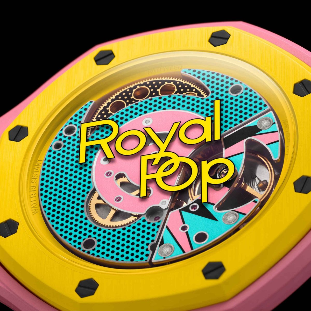 Swiss Pop Art Otg Roz Ceramic Watch 4050
