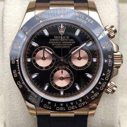 Regency Racing Chronograph 40 mm Rubber Ceramic Bezel Bright black and Sundust Dial 126515LN 9740