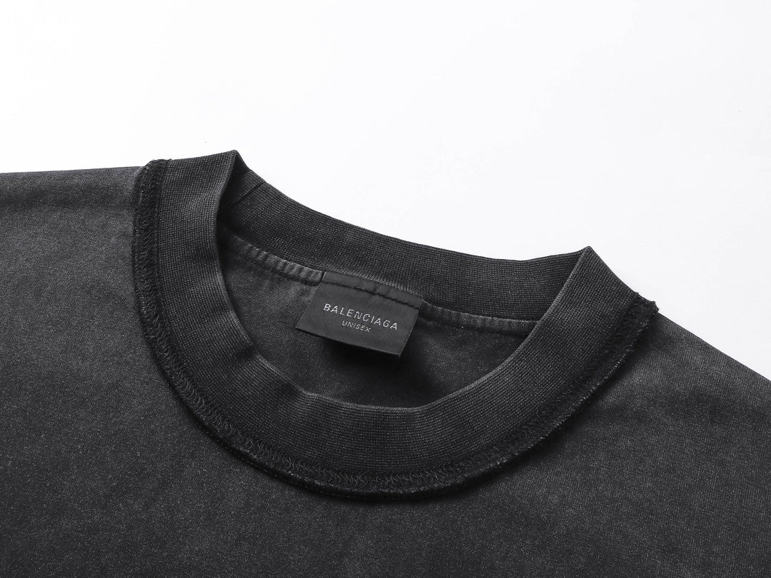 Embroidery wash t-shirt