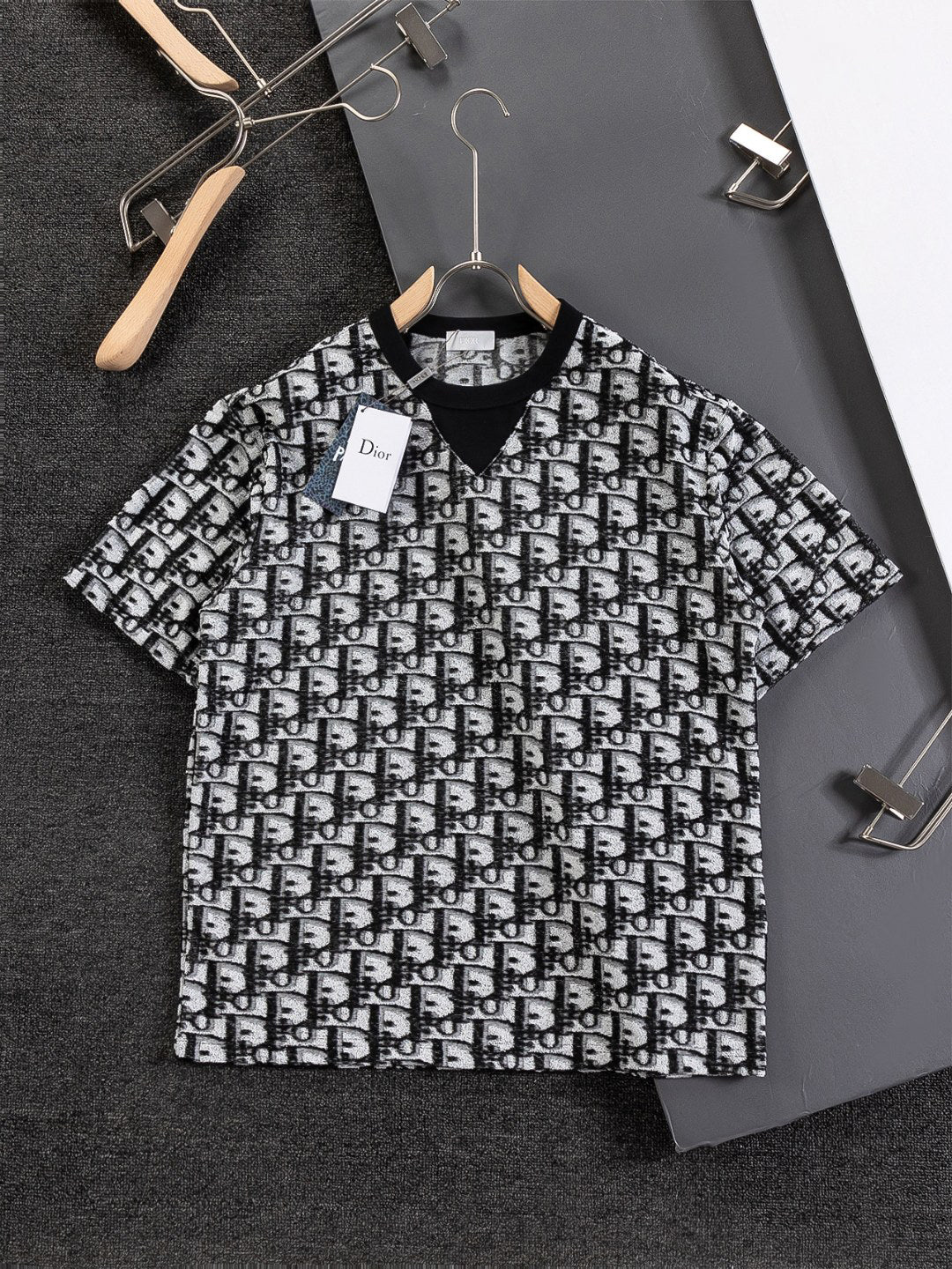 Full print jacquard technology t-shirt