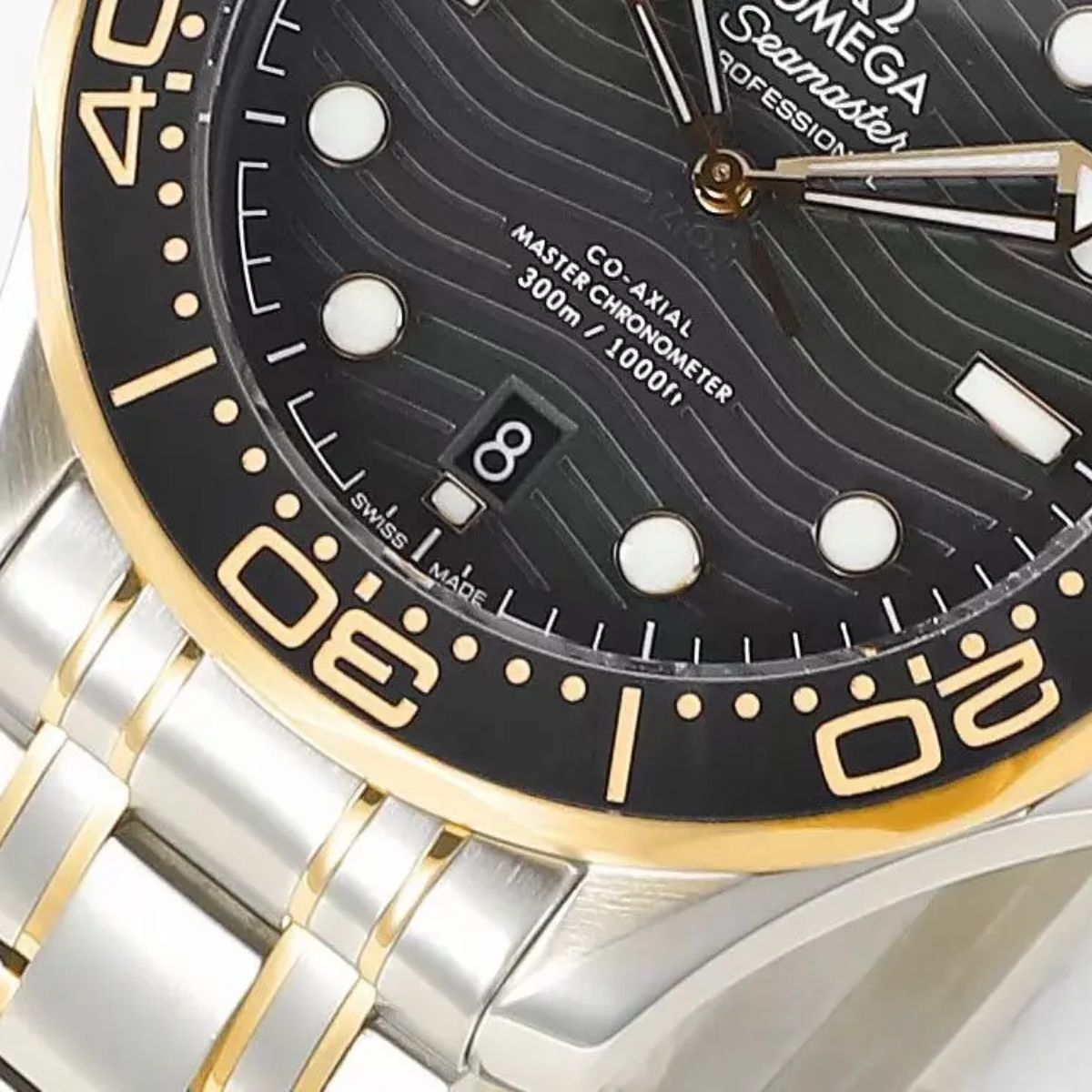 Celestial Seafarer Diver 300M 42mm Steel Yellow Gold On Steel Black Dial 6971