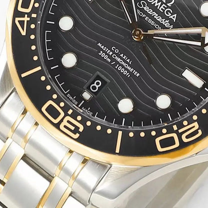 Celestial Seafarer Diver 300M 42mm Steel Yellow Gold On Steel Black Dial 6971