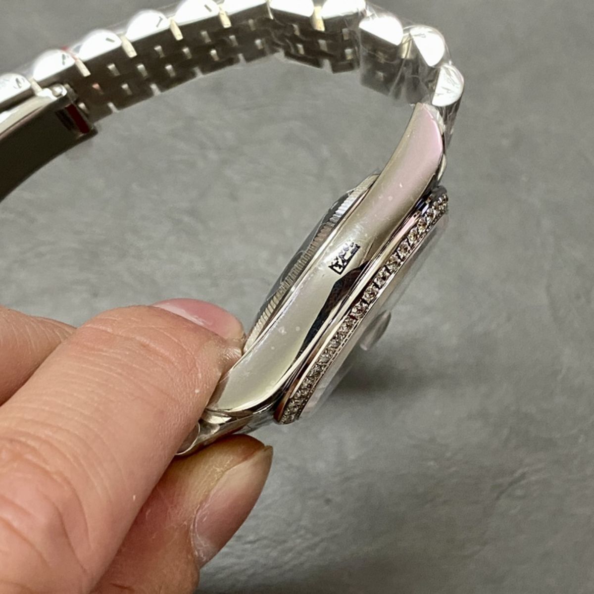 [Super Clone] Regency Classic Date 36 mm Five-Link Brilliant diamond set Bezel White Dial 126284RBR 1397