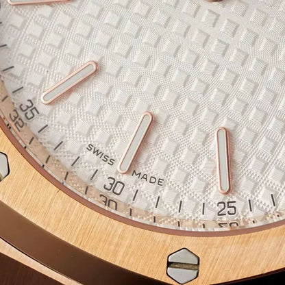[Super Clone] Prestige Atelier Octagon Sport 39mm White Dial Rose Gold 4443