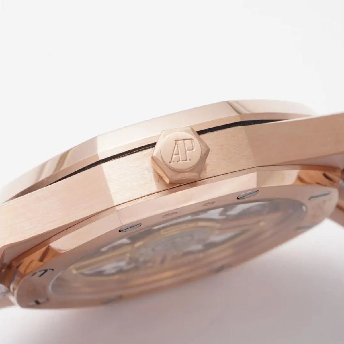 [Super Clone] Prestige Atelier Octagon Sport 41mm Black Dial Rose Gold 3379