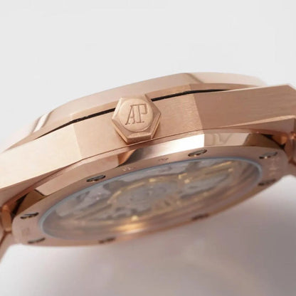 [Super Clone] Prestige Atelier Octagon Sport 41mm Black Dial Rose Gold 1172