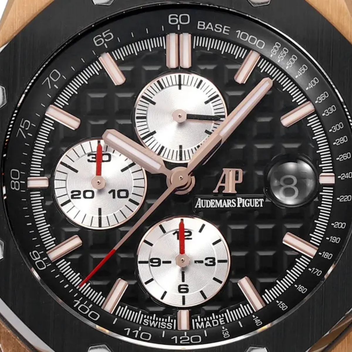 [Super Clone] Prestige Atelier Coastal Sport Chronograph 44mm Black Dial Rose Gold 8733
