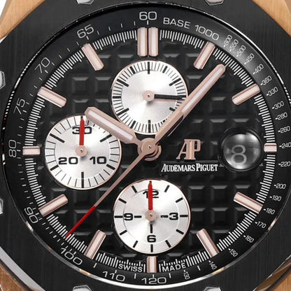[Super Clone] Prestige Atelier Coastal Sport Chronograph 44mm Black Dial Rose Gold 8733