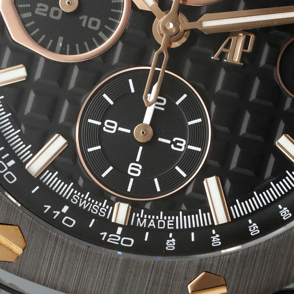 Prestige Atelier Coastal Sport Chronograph 44mm Black Dial Black Ceramic Rose Gold 3188
