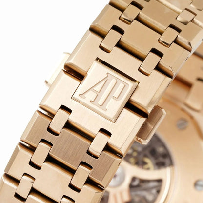 [Super Clone] Prestige Atelier Octagon Sport Double Balance Wheel Openworked 41mm Skeleton Dial Rose Gold 2888