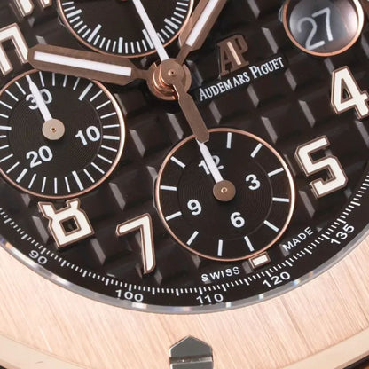 [Super Clone] Prestige Atelier Coastal Sport Chronograph 42mm Black Dial Rose Gold 5009