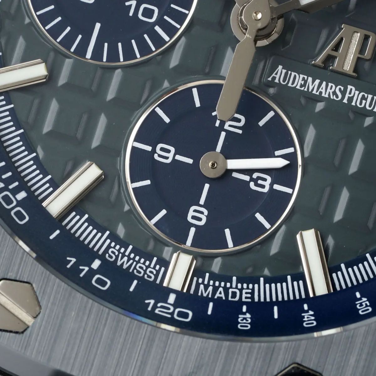 [Super Clone] Prestige Atelier Coastal Sport Chronograph 44mm Grey Blue Dial Stainless Steel 4150