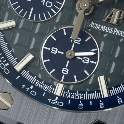 [Super Clone] Prestige Atelier Coastal Sport Chronograph 44mm Grey Blue Dial Stainless Steel 4150