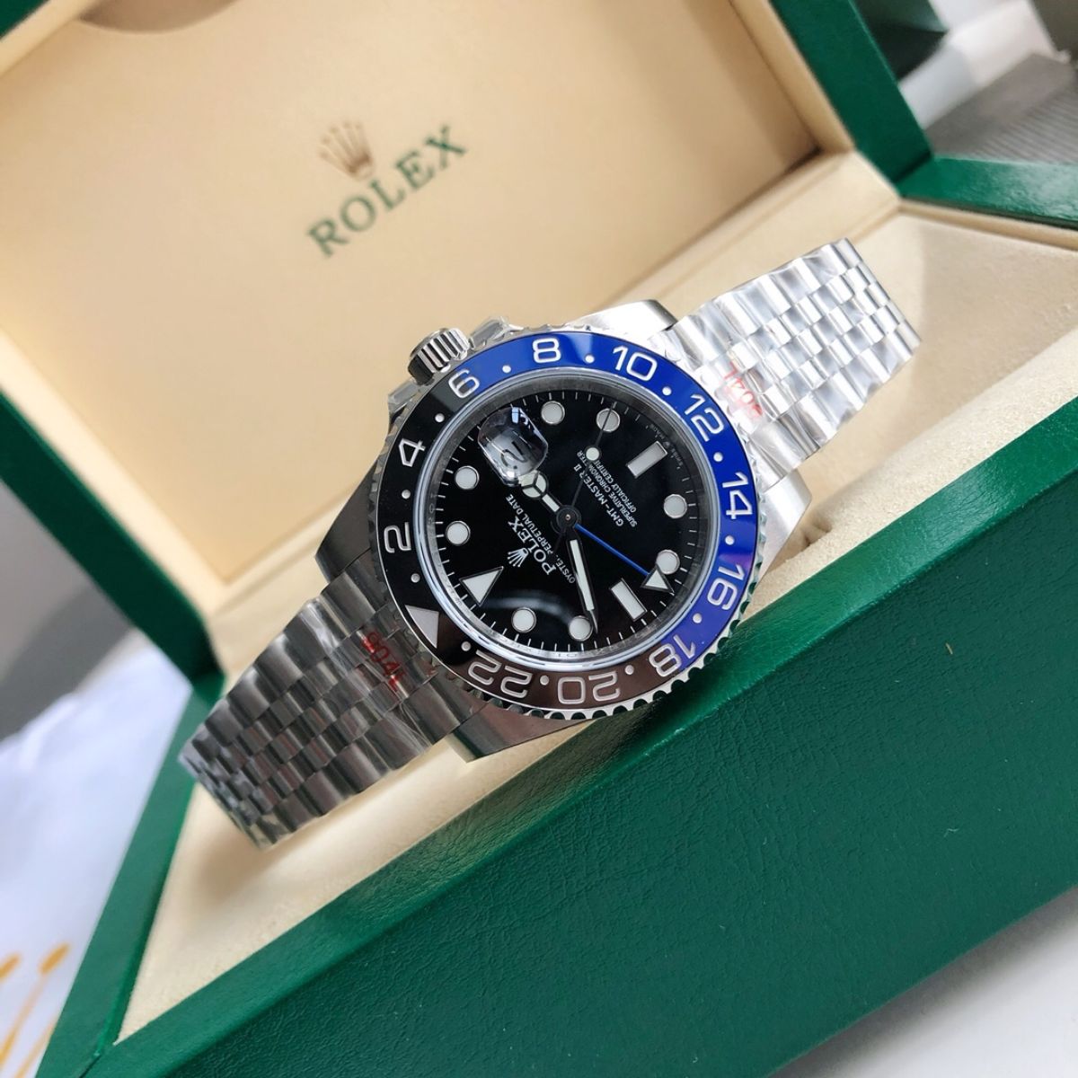 Regency Traveller Traveller 40 mm Five-Link Blue and black Bezel Black Dial 126710BLNR 3824
