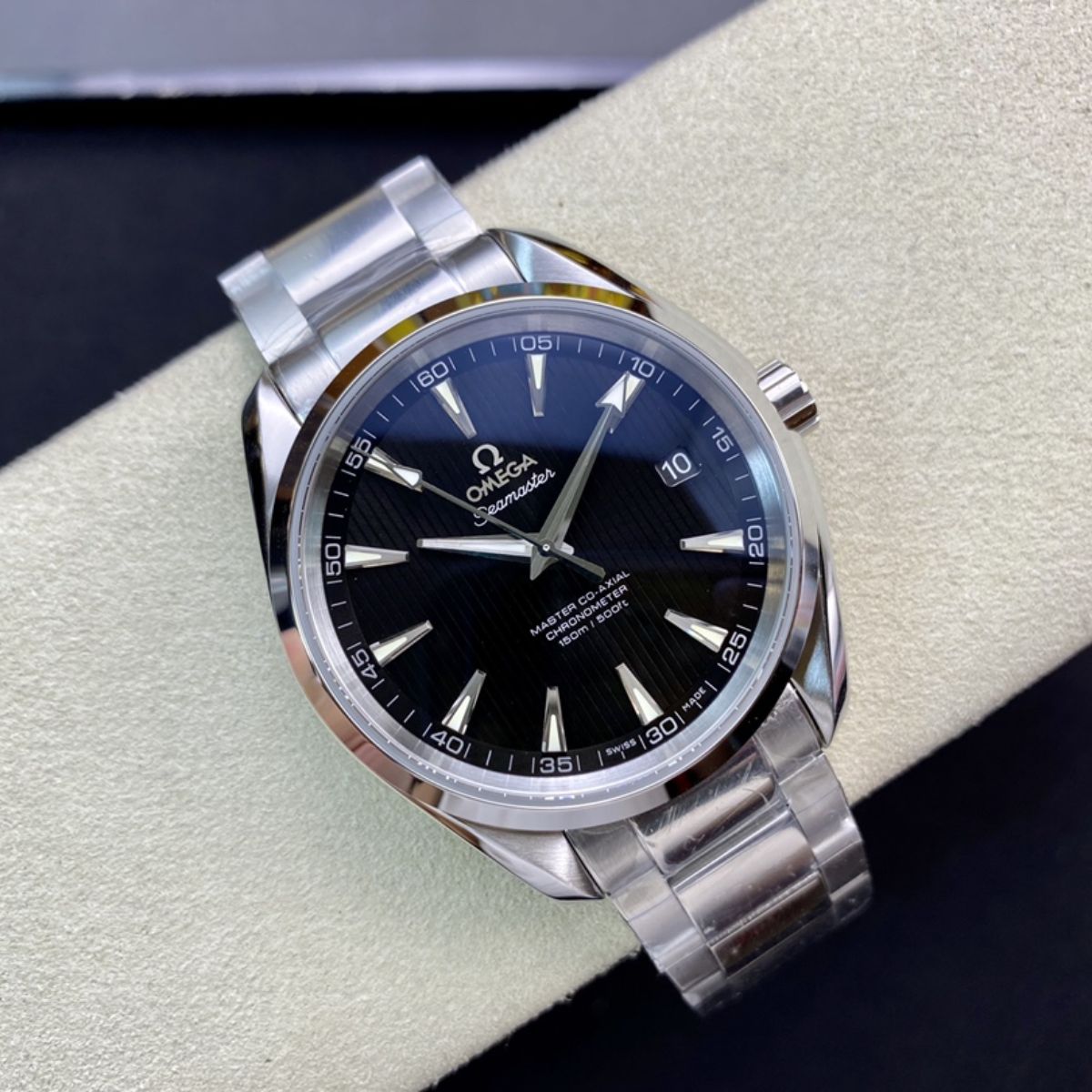 Celestial Aqua Sport 150M 39mm Steel On Steel Black Dial 8001