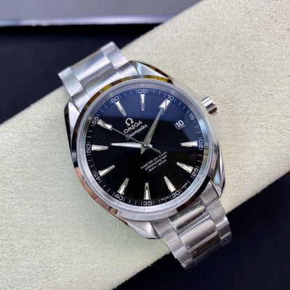 Celestial Aqua Sport 150M 39mm Steel On Steel Black Dial 8001