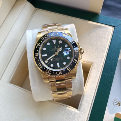 [Super Clone] Regency Traveller Traveller 40 mm Timeless Black Bezel Green mint Dial 5913
