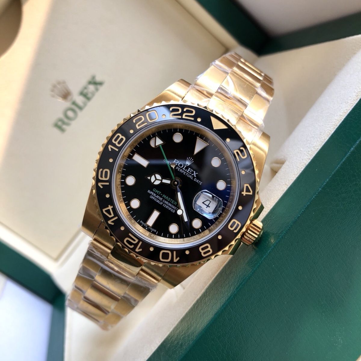 [Super Clone] Regency Traveller Traveller 40 mm Timeless Black Bezel Bright black Dial 9519