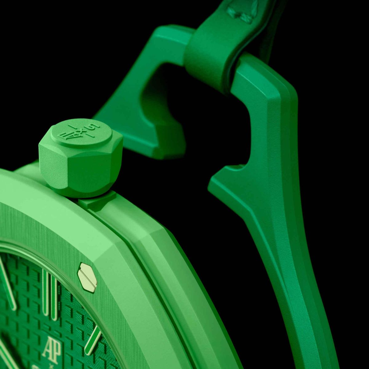 Swiss Pop Art Green Eight Ceramic Watch 5212
