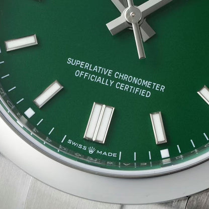 Regency Timeless Perpetual 36 mm Timeless Trapeze Bezel Green Dial 126000 6184